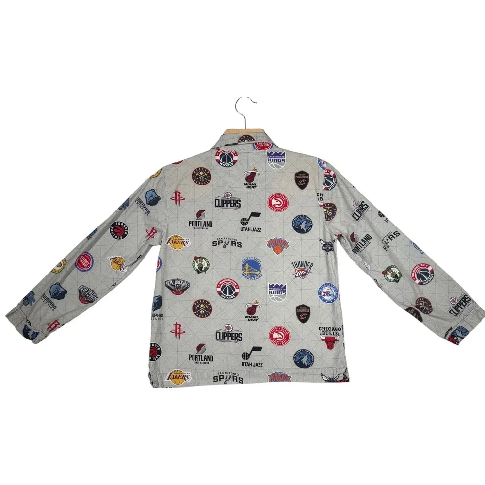 Pottery Barn Teen NBA Loose Fit Pajama Set Small All Team Logos Cotton